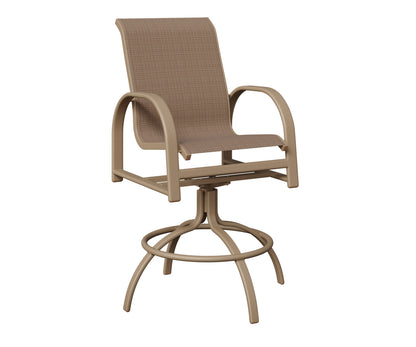 Murphy Padded Sling Swivel Bar Chair