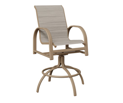 Murphy Padded Sling Swivel Bar Chair