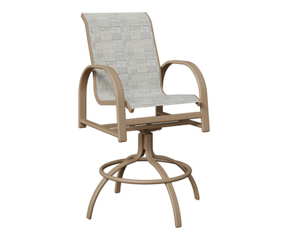 Murphy Padded Sling Swivel Bar Chair