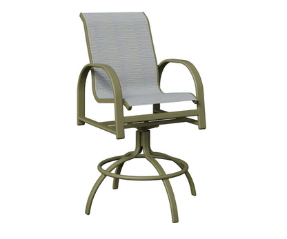 Murphy Padded Sling Swivel Bar Chair