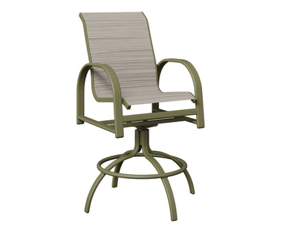 Murphy Padded Sling Swivel Bar Chair