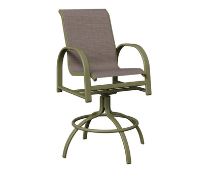 Murphy Padded Sling Swivel Bar Chair