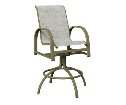 Murphy Padded Sling Swivel Bar Chair