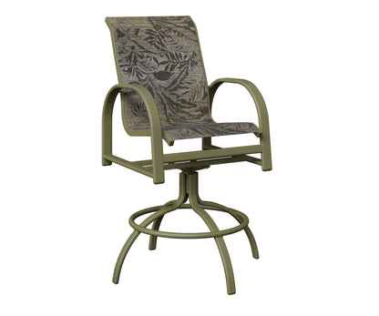 Murphy Padded Sling Swivel Bar Chair