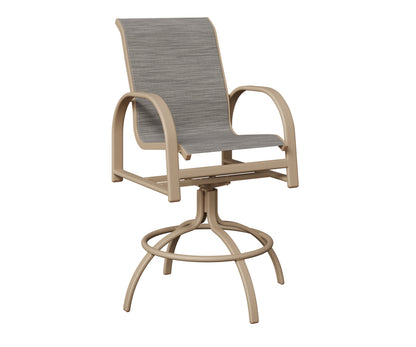 Murphy Padded Sling Swivel Bar Chair