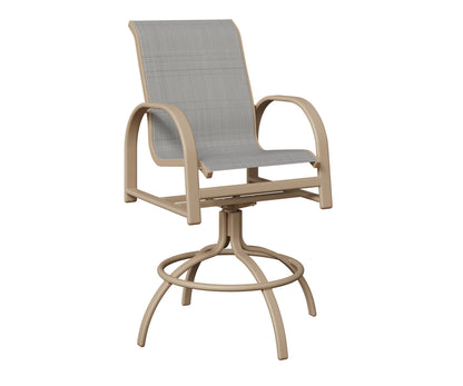 Murphy Padded Sling Swivel Bar Chair