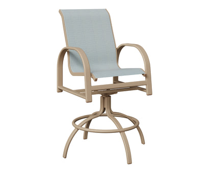 Murphy Padded Sling Swivel Bar Chair