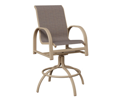 Murphy Padded Sling Swivel Bar Chair