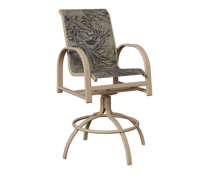 Murphy Padded Sling Swivel Bar Chair
