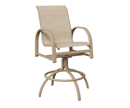 Murphy Padded Sling Swivel Bar Chair