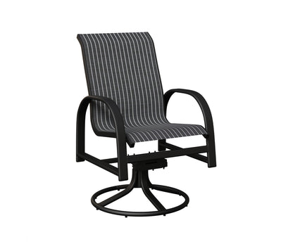 Murphy Padded Sling Swivel Rocker Dining Chair