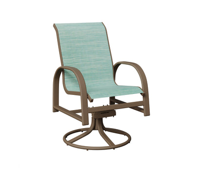 Murphy Padded Sling Swivel Rocker Dining Chair