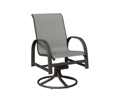 Murphy Padded Sling Swivel Rocker Dining Chair