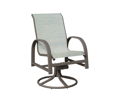 Murphy Padded Sling Swivel Rocker Dining Chair