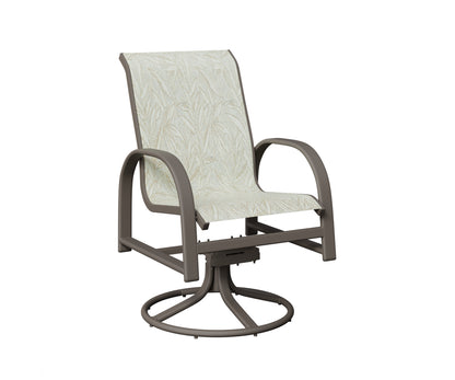 Murphy Padded Sling Swivel Rocker Dining Chair