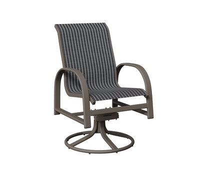 Murphy Padded Sling Swivel Rocker Dining Chair