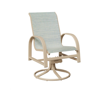 Murphy Padded Sling Swivel Rocker Dining Chair