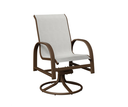Murphy Padded Sling Swivel Rocker Dining Chair