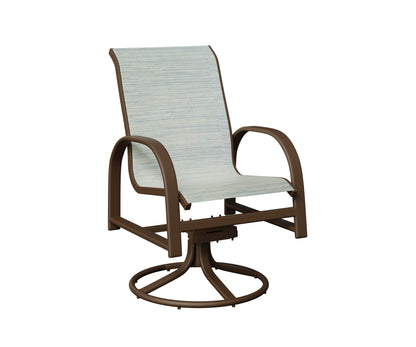 Murphy Padded Sling Swivel Rocker Dining Chair