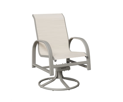 Murphy Padded Sling Swivel Rocker Dining Chair