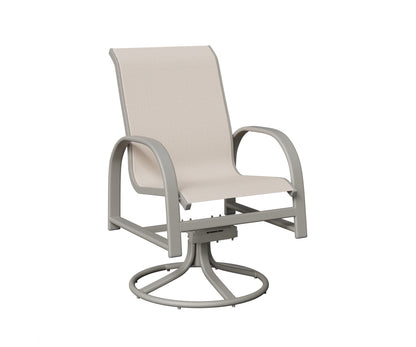 Murphy Padded Sling Swivel Rocker Dining Chair