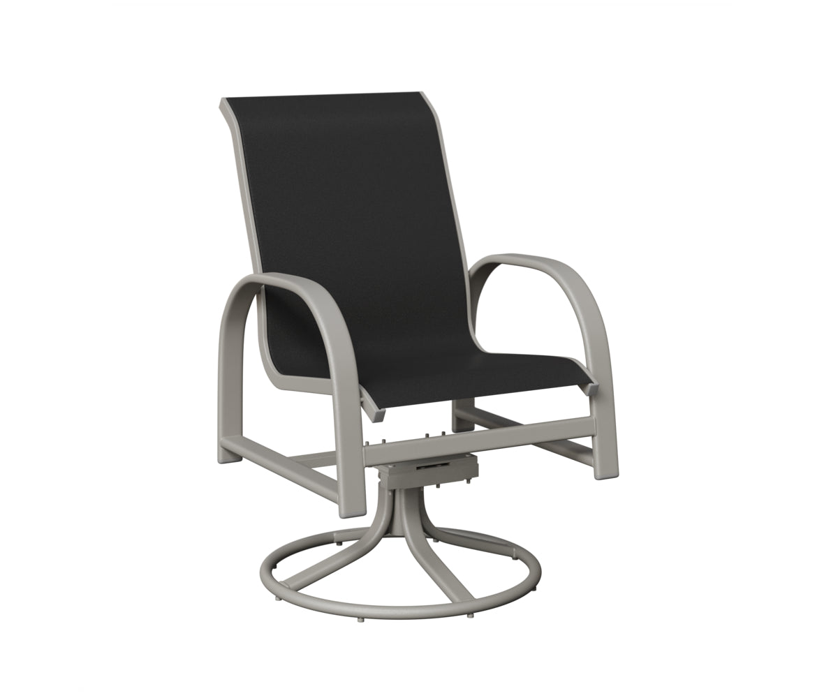 Murphy Padded Sling Swivel Rocker Dining Chair