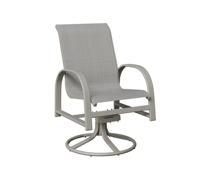 Murphy Padded Sling Swivel Rocker Dining Chair