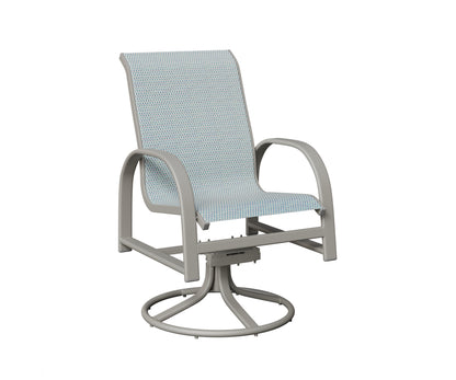 Murphy Padded Sling Swivel Rocker Dining Chair
