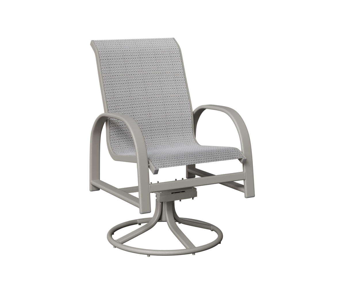 Murphy Padded Sling Swivel Rocker Dining Chair