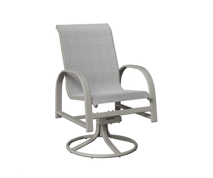 Murphy Padded Sling Swivel Rocker Dining Chair