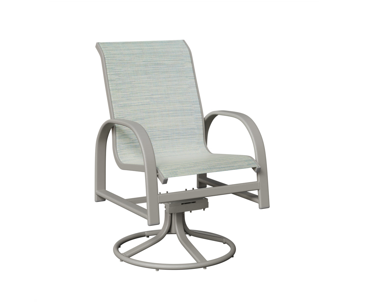 Murphy Padded Sling Swivel Rocker Dining Chair