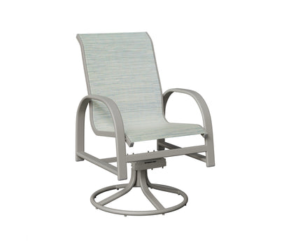 Murphy Padded Sling Swivel Rocker Dining Chair