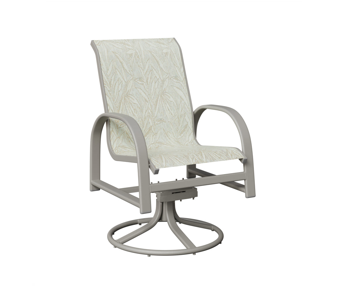 Murphy Padded Sling Swivel Rocker Dining Chair