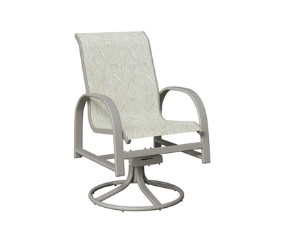 Murphy Padded Sling Swivel Rocker Dining Chair