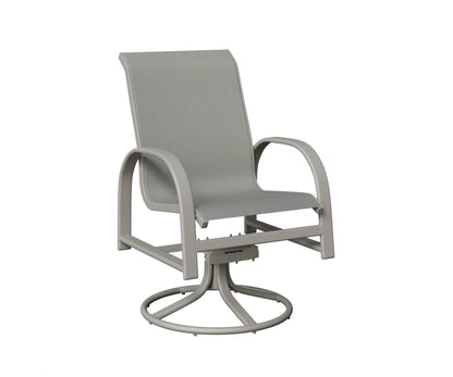 Murphy Padded Sling Swivel Rocker Dining Chair