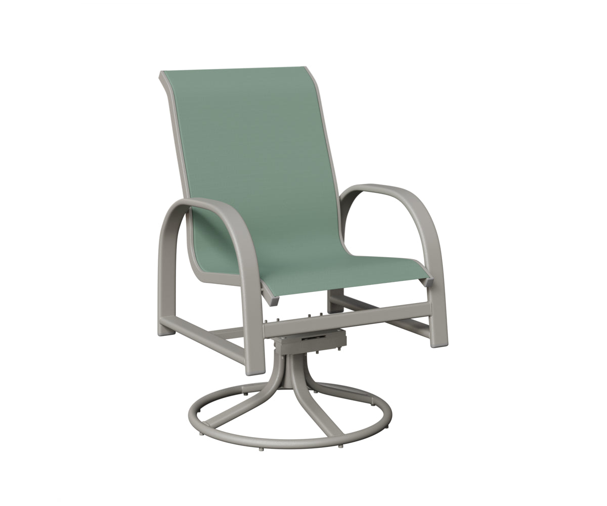 Murphy Padded Sling Swivel Rocker Dining Chair