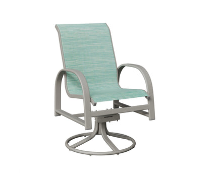Murphy Padded Sling Swivel Rocker Dining Chair