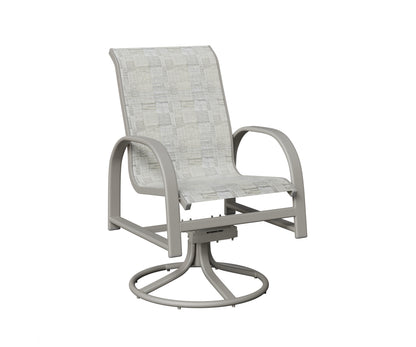 Murphy Padded Sling Swivel Rocker Dining Chair