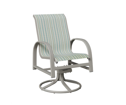 Murphy Padded Sling Swivel Rocker Dining Chair
