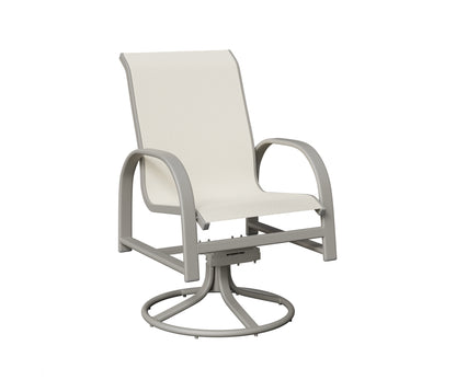 Murphy Padded Sling Swivel Rocker Dining Chair