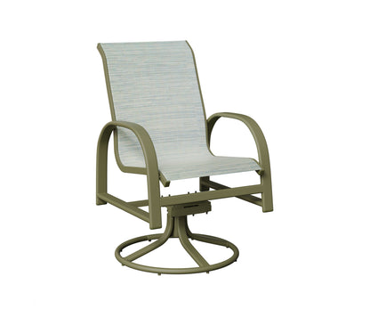 Murphy Padded Sling Swivel Rocker Dining Chair
