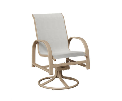 Murphy Padded Sling Swivel Rocker Dining Chair