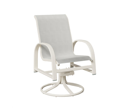 Murphy Padded Sling Swivel Rocker Dining Chair