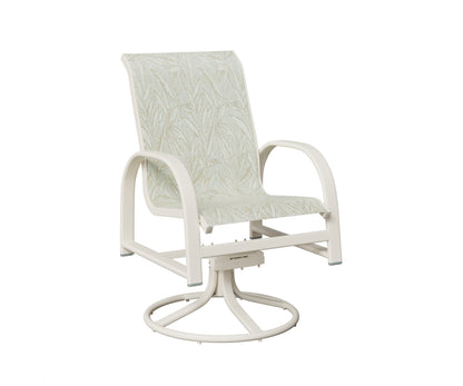 Murphy Padded Sling Swivel Rocker Dining Chair