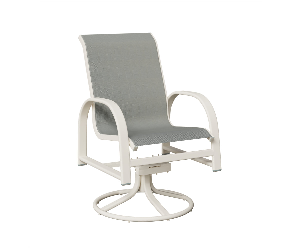 Murphy Padded Sling Swivel Rocker Dining Chair