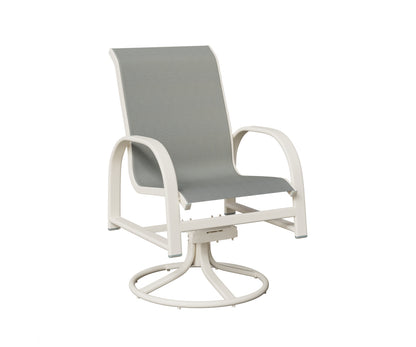 Murphy Padded Sling Swivel Rocker Dining Chair