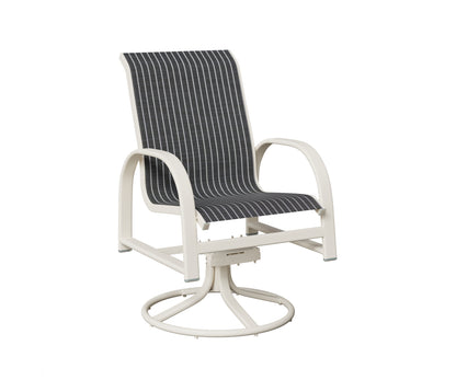 Murphy Padded Sling Swivel Rocker Dining Chair