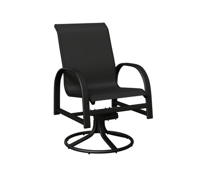 Murphy Padded Sling Swivel Rocker Dining Chair