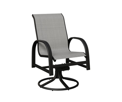 Murphy Padded Sling Swivel Rocker Dining Chair