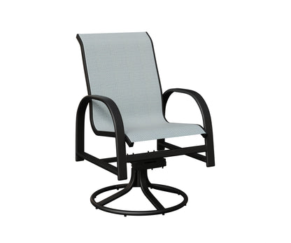 Murphy Padded Sling Swivel Rocker Dining Chair